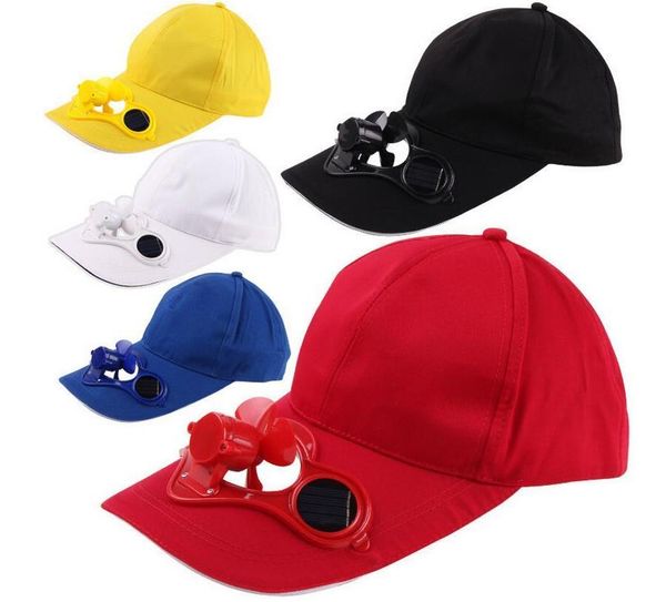 Image of Solar Power Hat Cap Cooling Fan For Golf Baseball Sport Summer Outdoor Solar Sun Cap With Cooling Fan Snapbacks Baseball Cap