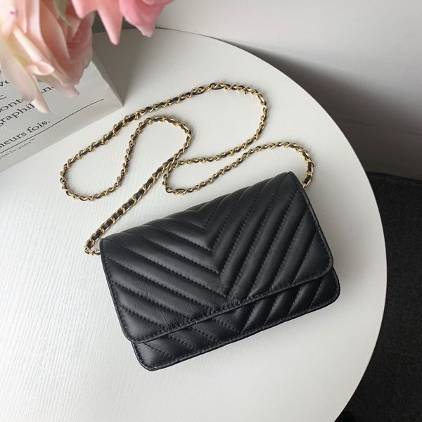 3a quality genuine leather 33814 lambskin v classic wallet on chain,gold/silver-tone metal hardware,come with dust bag ing, Red;black
3a quality genuine leather 33814 lambskin v classic wallet on chain,gold/silver-tone metal hardware,come with dust bag ing, Red;black
