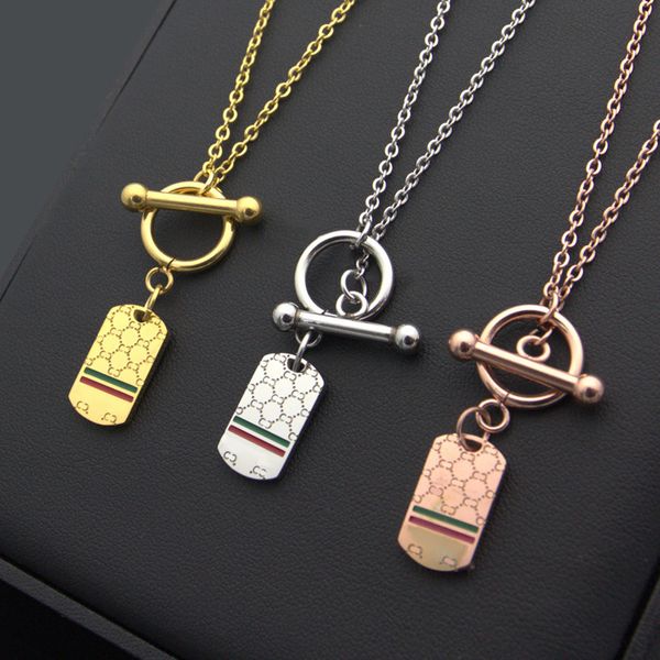 2020 designer titanium steel jewelry g letter lattice red green stripe military ot clasp necklace 18 k gold necklace, Silver
2020 designer titanium steel jewelry g letter lattice red green stripe military ot clasp necklace 18 k gold necklace, Silver