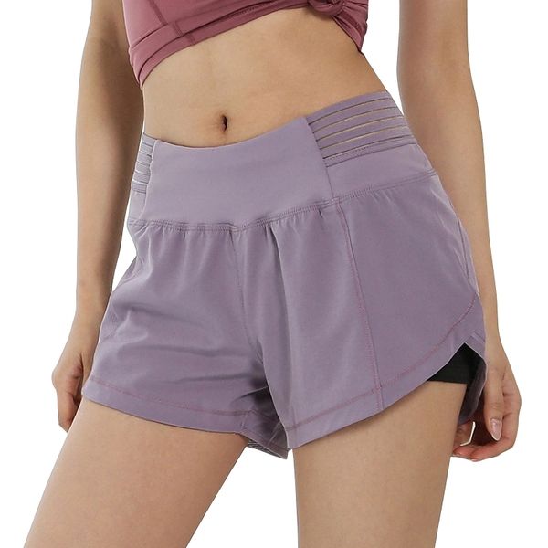 women yoga short for workout elastic waist loose fitness running double layer breathable training fitness clothes tummy control, White;red
women yoga short for workout elastic waist loose fitness running double layer breathable training fitness clothes tummy control, White;red