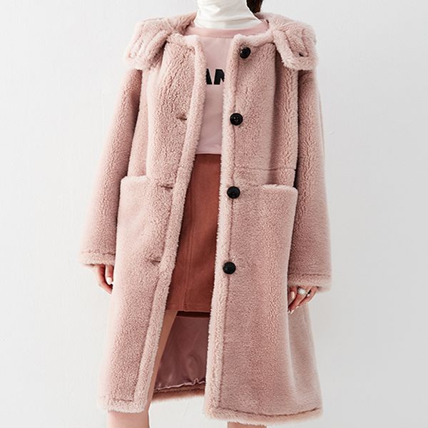 real fur coat wool jacket hooded autumn winter coat women clothes 2020 korean vintage streetwear thick abrigo mujer zt3141, Black
real fur coat wool jacket hooded autumn winter coat women clothes 2020 korean vintage streetwear thick abrigo mujer zt3141, Black