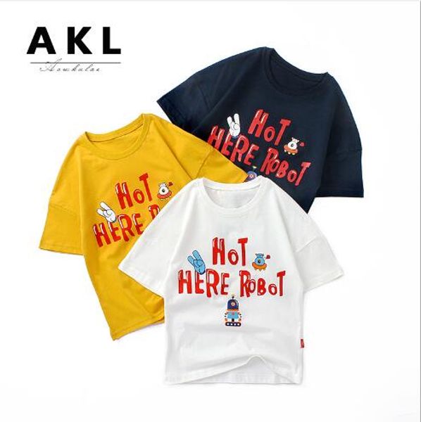 2020 new selling summer children's t-shirt medium and large children's cotton loose boy's short sleeve trend, Blue
2020 new selling summer children's t-shirt medium and large children's cotton loose boy's short sleeve trend, Blue