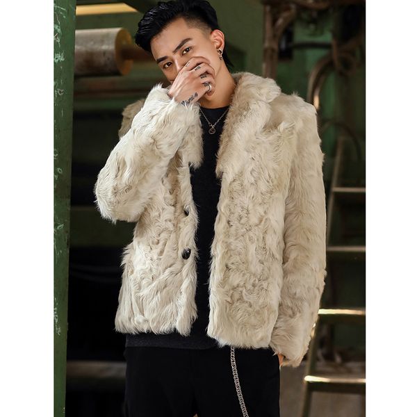 2019 new mens sheepskin shearling jacket short fur coat suit collar wool coat mens winter coats fur jackjet, Black
2019 new mens sheepskin shearling jacket short fur coat suit collar wool coat mens winter coats fur jackjet, Black