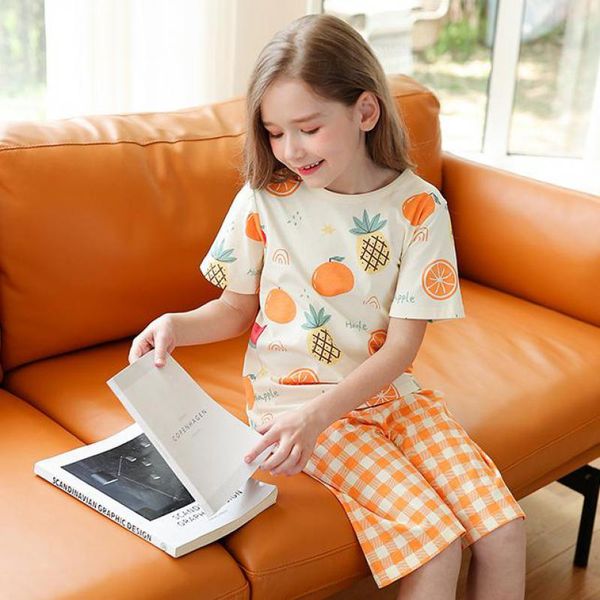 summer fresh fruit print pajamas for girls sweet cut sleepwear short sleeve half pants kids homewear girl night sleep clothing, Blue;red
summer fresh fruit print pajamas for girls sweet cut sleepwear short sleeve half pants kids homewear girl night sleep clothing, Blue;red