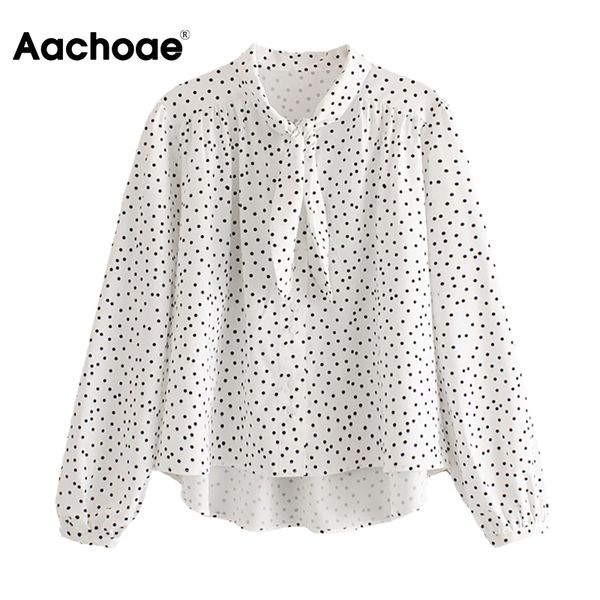 chic loose polka dot blouse women bow tie collar stylish shirt 2020 long sleeve casual elegant blouses shirts blusa mujer, White
chic loose polka dot blouse women bow tie collar stylish shirt 2020 long sleeve casual elegant blouses shirts blusa mujer, White