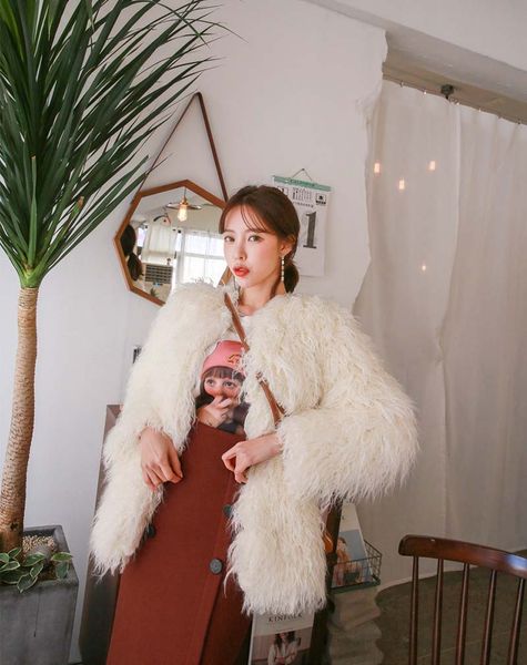 artificial wool fur coat female medium long section new winter imitation wool coat fashion fur, Black
artificial wool fur coat female medium long section new winter imitation wool coat fashion fur, Black