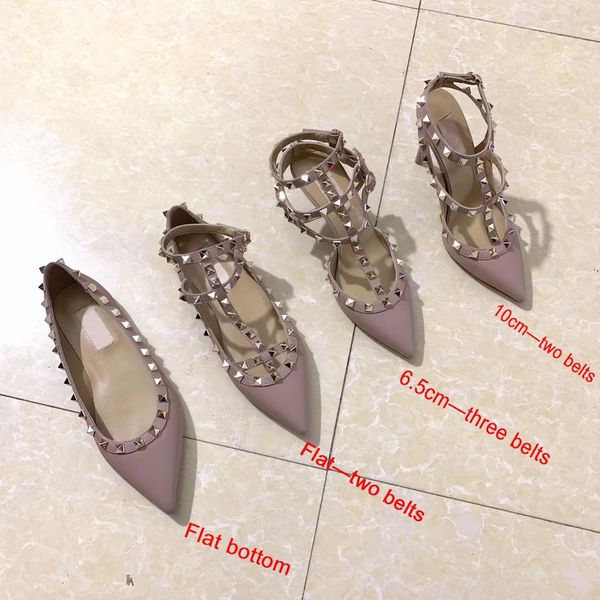 luxury designer sandals studs pump women high heels patent calfskin leather ankle strap pump real leather bottom lll, Black
luxury designer sandals studs pump women high heels patent calfskin leather ankle strap pump real leather bottom lll, Black