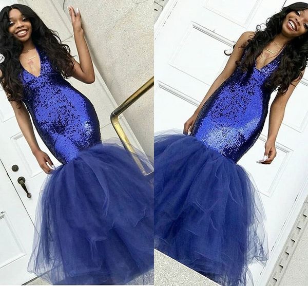 blue sequined black girls prom dresses mermaid deep v-neck tiered skirt tulle dresses evening wear designer party formal dress long
blue sequined black girls prom dresses mermaid deep v-neck tiered skirt tulle dresses evening wear designer party formal dress long