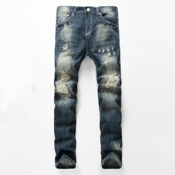 designer men's ripped jeans pants slim fit blue denim joggers male distressed destroyed trousers button pants
designer men's ripped jeans pants slim fit blue denim joggers male distressed destroyed trousers button pants