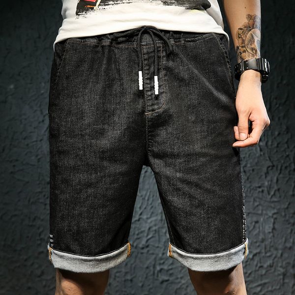 men's stretch short jeans elastic denim shorts knee length harlan breeches short jeans brand clothing summer new fashion 2019, Blue
men's stretch short jeans elastic denim shorts knee length harlan breeches short jeans brand clothing summer new fashion 2019, Blue
