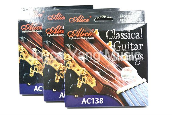 3 sets of alice ac138-n/.h classical guitar strings crystal nylon strings silver-plated 85/15 bronze wound 1st-6th strings
3 sets of alice ac138-n/.h classical guitar strings crystal nylon strings silver-plated 85/15 bronze wound 1st-6th strings