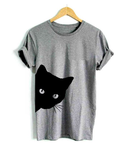 cat looking out side print women tshirt cotton casual funny t shirt lady girl tee hipster drop ship, White
cat looking out side print women tshirt cotton casual funny t shirt lady girl tee hipster drop ship, White