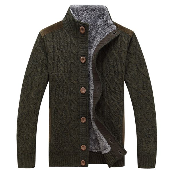 men's sweaters men casual pattern knitwear size 3xl winter warm thick velvet sweatercoat single-breasted cardigan, White;black
men's sweaters men casual pattern knitwear size 3xl winter warm thick velvet sweatercoat single-breasted cardigan, White;black