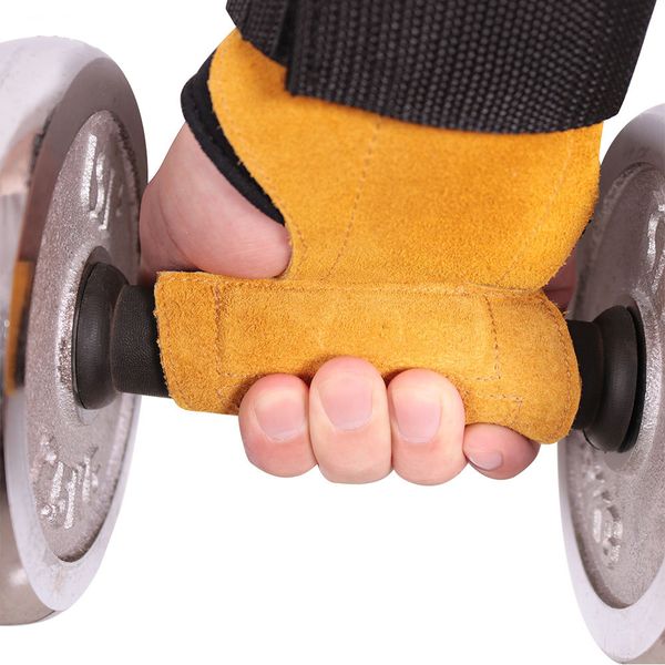 1pair cowhide gym gloves crossfit gymnastics guard palm protectors glove pull up bar weight lifting glove gym gloves, Black
1pair cowhide gym gloves crossfit gymnastics guard palm protectors glove pull up bar weight lifting glove gym gloves, Black
