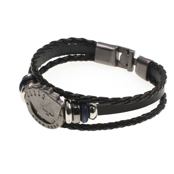 10 pcs female playing card lucky poker ace retro black leather bracelet charm multi-layer woven ladies men retro jewelry
10 pcs female playing card lucky poker ace retro black leather bracelet charm multi-layer woven ladies men retro jewelry