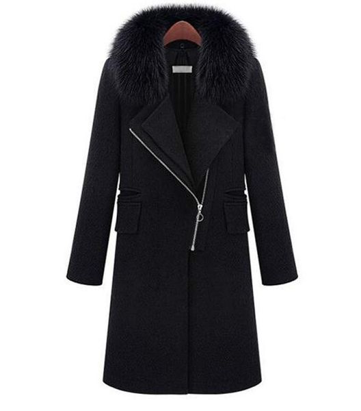 fur collar slim winter coat women zipper a-line classic black coat basic jackets overcoat 5xl plus size wool blend
fur collar slim winter coat women zipper a-line classic black coat basic jackets overcoat 5xl plus size wool blend