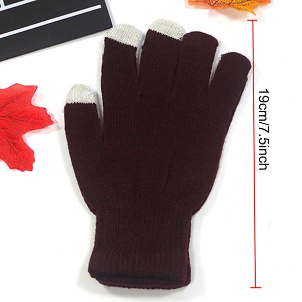 6 colors female winter full finger stretch comfortable warm gloves men women touch screen gloves winter thicken warm mittens dh776-1 t03
6 colors female winter full finger stretch comfortable warm gloves men women touch screen gloves winter thicken warm mittens dh776-1 t03