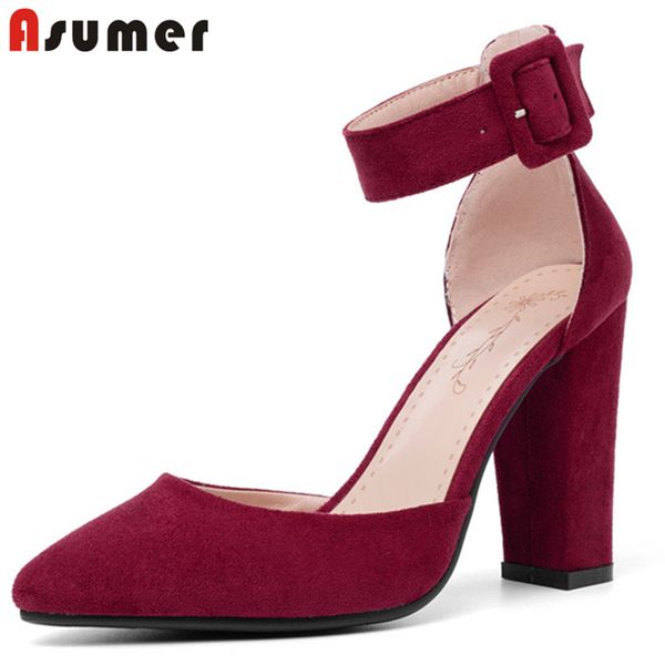 asumer 2020 10cm high heels ladies summer shoes flock buckle solid colors fashion party wedding shoes women pumps, Black
asumer 2020 10cm high heels ladies summer shoes flock buckle solid colors fashion party wedding shoes women pumps, Black