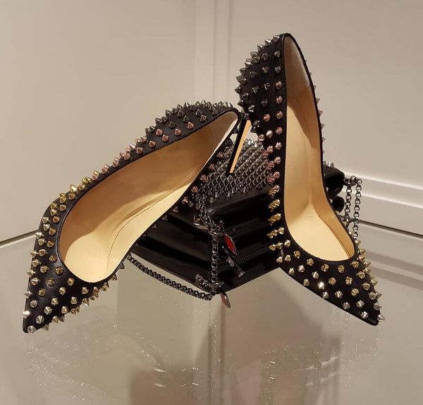 casual designer lady fashion women pumps studded spikes point toe high heels shoes pumps stiletto bride wedding shoes 12cm 10cm 8cm, Black
casual designer lady fashion women pumps studded spikes point toe high heels shoes pumps stiletto bride wedding shoes 12cm 10cm 8cm, Black