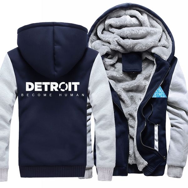 brand us size men hoodies print detroit: become human zipper sweatshirts winter hoodies thicken jacket coat clothing, Black
brand us size men hoodies print detroit: become human zipper sweatshirts winter hoodies thicken jacket coat clothing, Black