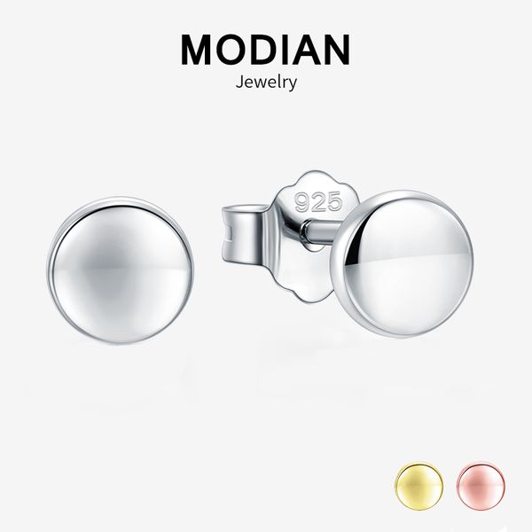 modian 100% 925 sterling silver fashion cute luxury gold & rose gold color round stud earrings for women fine jewelry, Golden;silver
modian 100% 925 sterling silver fashion cute luxury gold & rose gold color round stud earrings for women fine jewelry, Golden;silver