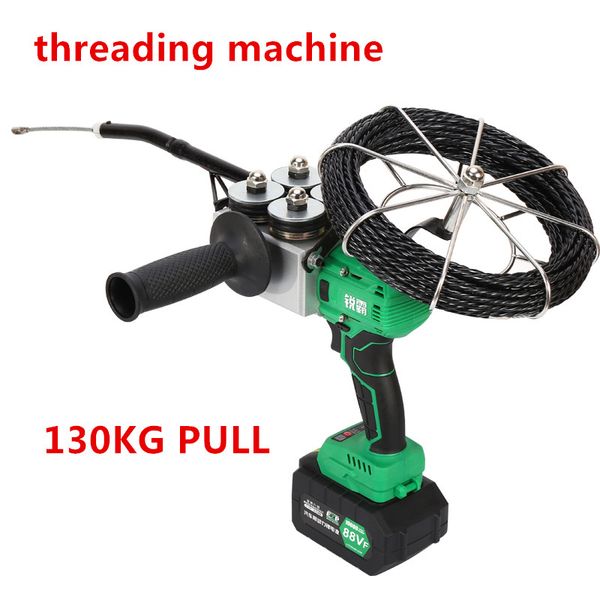 cx-8806 automatic electric puller through wall electrical wire threader threading machine automatic stringing wire machine