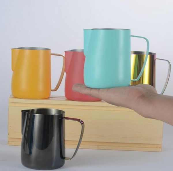 stainless steel milk frothing jug thick coffee milk foamer mugs italian latte art jug milk pitcher frother cup 600ml dhl 888
stainless steel milk frothing jug thick coffee milk foamer mugs italian latte art jug milk pitcher frother cup 600ml dhl 888