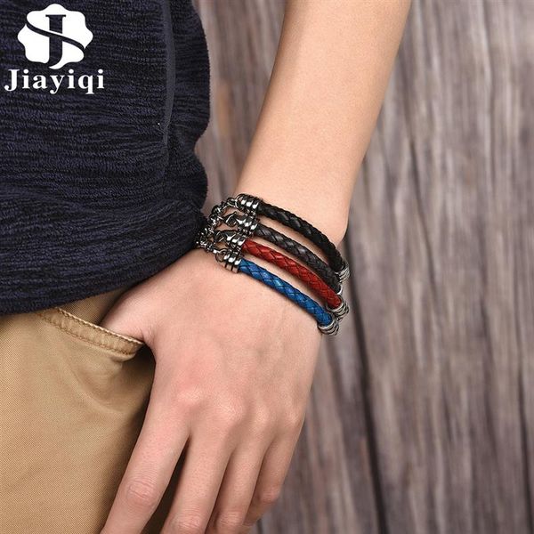 jiayiqi stylish bracelet men genuine leather never fade stainless steel link chain bangle casual wristband male jewelry pulseira, Black
jiayiqi stylish bracelet men genuine leather never fade stainless steel link chain bangle casual wristband male jewelry pulseira, Black