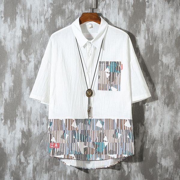 2019 summer chinese style cotton linen shirt thin male ins trend loose large size japanese retro sleeve ing, White;black
2019 summer chinese style cotton linen shirt thin male ins trend loose large size japanese retro sleeve ing, White;black