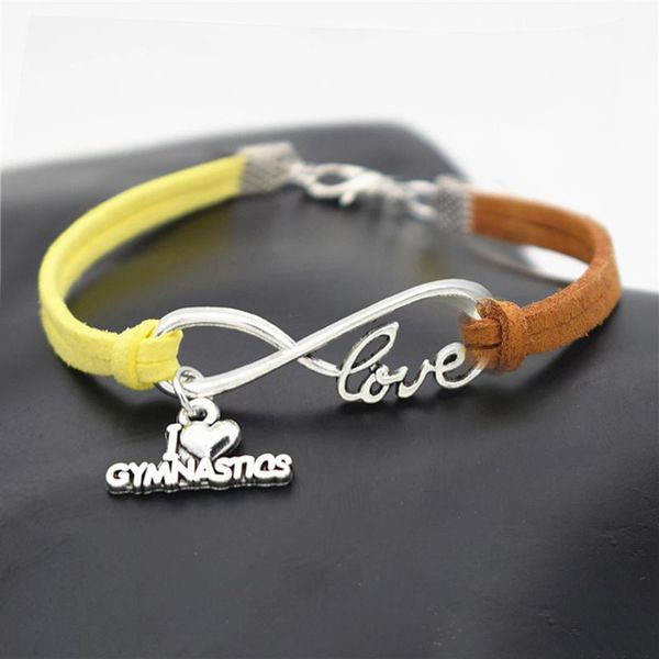 simple silver infinity love gymnastics sports pendant bracelets bohemian vintage yellow brown leather suede bangles 2019 womens mens jewelry, Golden;silver
simple silver infinity love gymnastics sports pendant bracelets bohemian vintage yellow brown leather suede bangles 2019 womens mens jewelry, Golden;silver