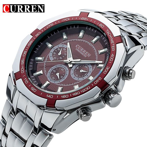 brand luxury watch curren casual military quartz sports wristwatch full steel waterproof men's clock relogio masculino ly191226, Slivery;brown
brand luxury watch curren casual military quartz sports wristwatch full steel waterproof men's clock relogio masculino ly191226, Slivery;brown