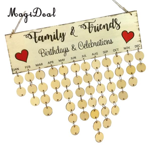 magideal family friends birthday celebrations reminder calendar wood board hang decor
magideal family friends birthday celebrations reminder calendar wood board hang decor