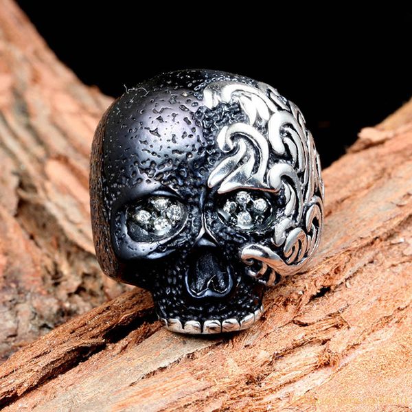 new fashion hip hop punk style black stainless steel finger rings jewelry gift for men, Silver
new fashion hip hop punk style black stainless steel finger rings jewelry gift for men, Silver