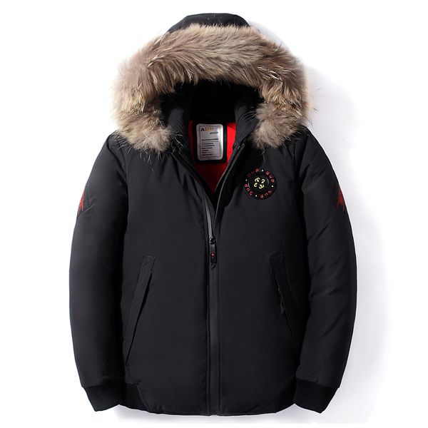 2019 winter new men warm down jacket fashion casual real fur collar thicken slim white duck down coat male brand clothes black14, Black
2019 winter new men warm down jacket fashion casual real fur collar thicken slim white duck down coat male brand clothes black14, Black