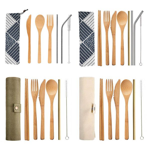 portable knife fork spoon kitchen cutlery collection bamboo flatware reusable travel tools chopsticks teeth brush straw cloth bag
portable knife fork spoon kitchen cutlery collection bamboo flatware reusable travel tools chopsticks teeth brush straw cloth bag