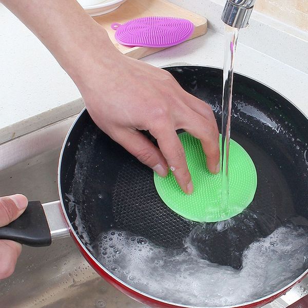 1pc silicone dish sponge antibacterial kitchen scrubber vegetable fruit brush cleaning sponge dish washing pot holder supplies
1pc silicone dish sponge antibacterial kitchen scrubber vegetable fruit brush cleaning sponge dish washing pot holder supplies