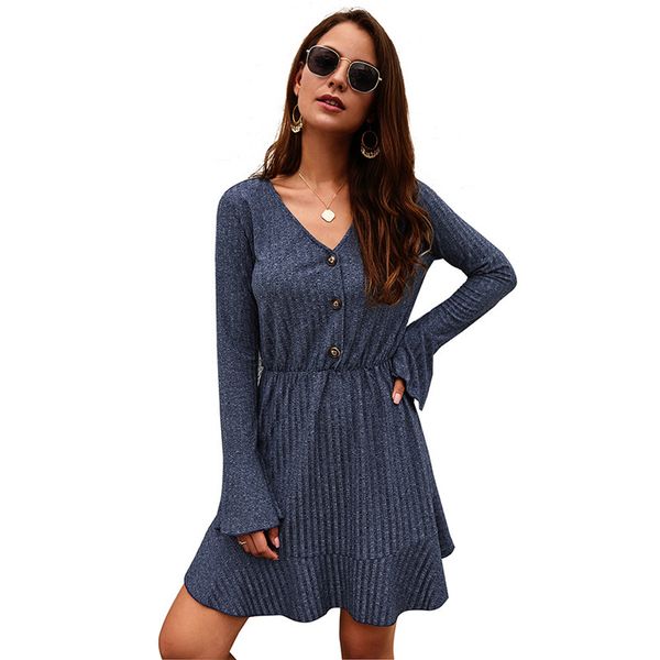 casual womens clothing casual solid color long sleeve girls dress fashion ladies dress designers ladies dresses, White;black
casual womens clothing casual solid color long sleeve girls dress fashion ladies dress designers ladies dresses, White;black
