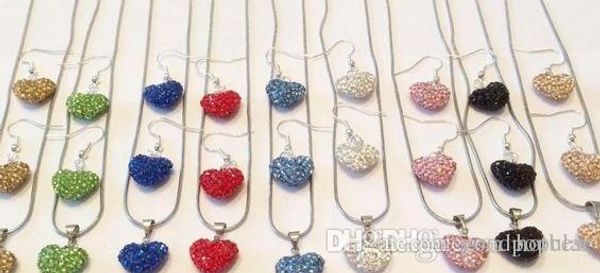 wedding gift white handmade mixed colors beads clay heart silver plated crystall crystal necklace pendant drop earring u35425
wedding gift white handmade mixed colors beads clay heart silver plated crystall crystal necklace pendant drop earring u35425