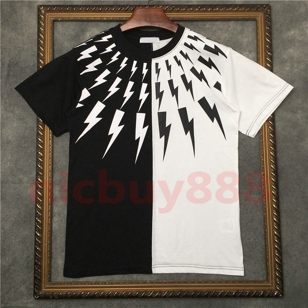 2020 new summer fashion clothing mens black and white stitching print t shirt womens short sleeve geometry print t shirts cotton tee, White;black
2020 new summer fashion clothing mens black and white stitching print t shirt womens short sleeve geometry print t shirts cotton tee, White;black