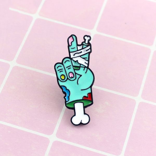 hand bones terrible injury bandage special cartoon brooch creative lapels denim coat of arms gift pins, Gray
hand bones terrible injury bandage special cartoon brooch creative lapels denim coat of arms gift pins, Gray
