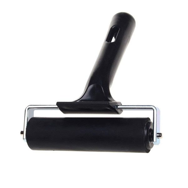 thgs rubber brayer roller for printmaking,great for gluing application also 
thgs rubber brayer roller for printmaking,great for gluing application also