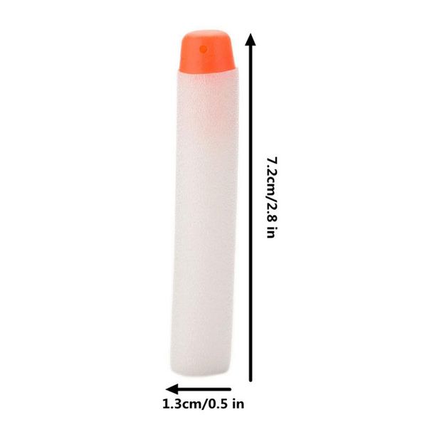 foam 7.2cm/ 2.83in fluorescent glowing soft bullets luminous refill bullets darts with soft heads tips for n-strike elite series
foam 7.2cm/ 2.83in fluorescent glowing soft bullets luminous refill bullets darts with soft heads tips for n-strike elite series