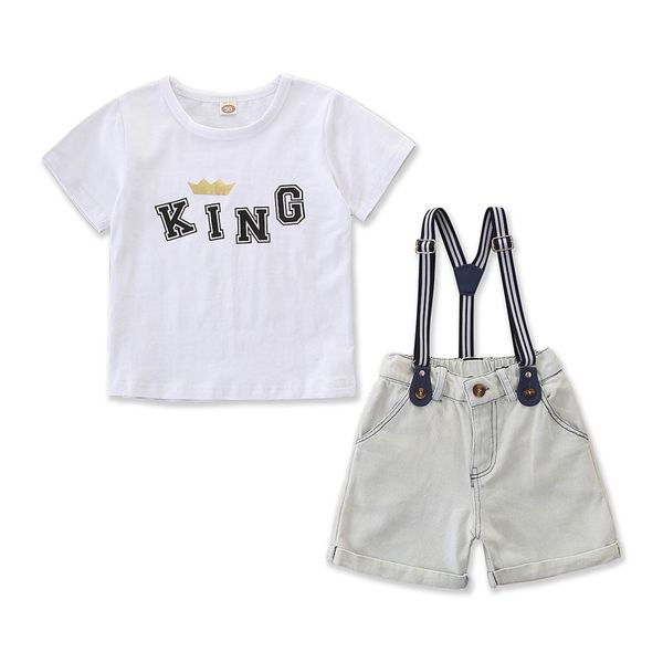 kids boy clothing set 2019 new summer children short sleeve t-shirt tops suspender shorts overalls 2pcs clothes, White
kids boy clothing set 2019 new summer children short sleeve t-shirt tops suspender shorts overalls 2pcs clothes, White