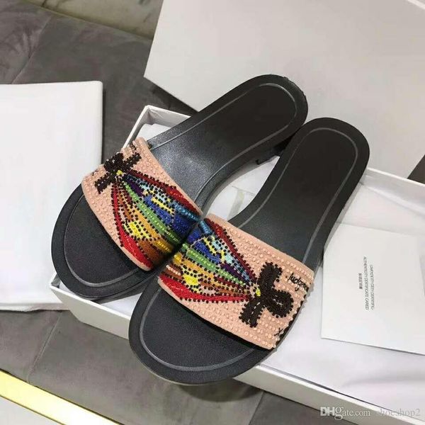 paris brand flat sandals with box sandbag, slippers designer slippers first and second generation flip flops, women's diamond-e, Black
paris brand flat sandals with box sandbag, slippers designer slippers first and second generation flip flops, women's diamond-e, Black