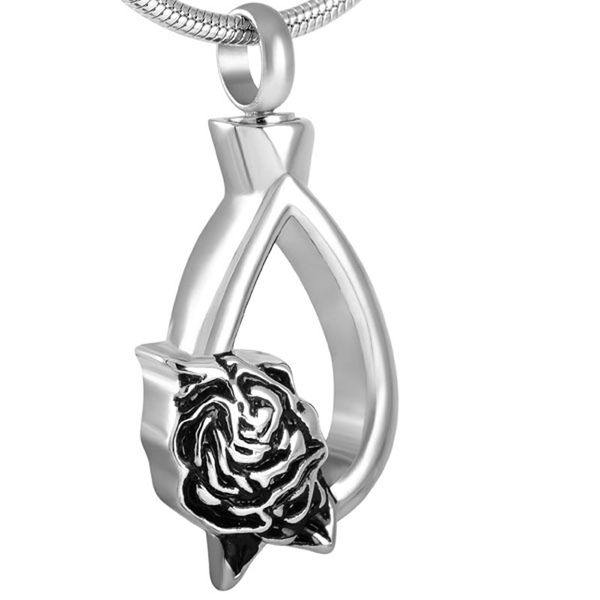ijd8530 stainless steel silver waterdrop rose cremation pendants for ashes urn memorial keepsake necklace for women jewelry 
ijd8530 stainless steel silver waterdrop rose cremation pendants for ashes urn memorial keepsake necklace for women jewelry
