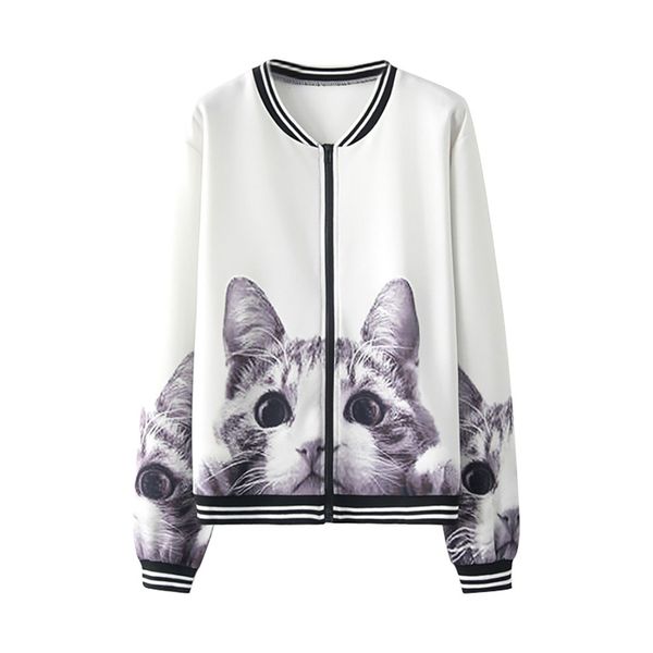 jasjes dames women long sleeve o-neck animal print zipper pockets white casual sport polyester coat 19july26 p30, Black;brown
jasjes dames women long sleeve o-neck animal print zipper pockets white casual sport polyester coat 19july26 p30, Black;brown
