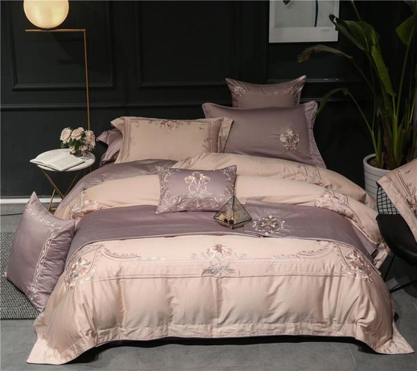 4,6 pieces embroidery bedding set reversible double side embroidered duvet cover pillowcases egyptian cotton sheets king
4,6 pieces embroidery bedding set reversible double side embroidered duvet cover pillowcases egyptian cotton sheets king