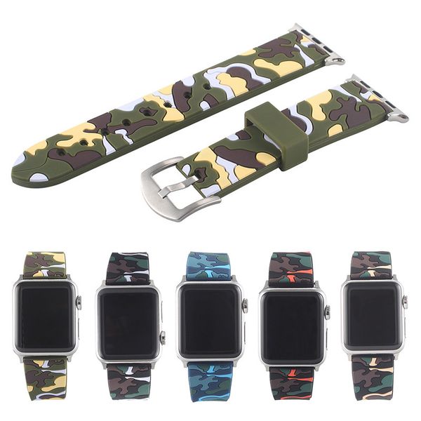 applicable to apple watch with iwatch silicone strap applicable to apple watch 4 camouflage two-color casual silicone strap, Black;brown
applicable to apple watch with iwatch silicone strap applicable to apple watch 4 camouflage two-color casual silicone strap, Black;brown