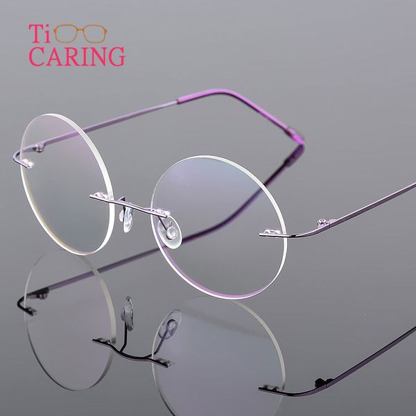 Retro Round Foldable Ultra-light Memory Titanium Alloy Eyeglasses Rimless Elasticity Optical Glasses Frame
Retro Round Foldable Ultra-light Memory Titanium Alloy Eyeglasses Rimless Elasticity Optical Glasses Frame