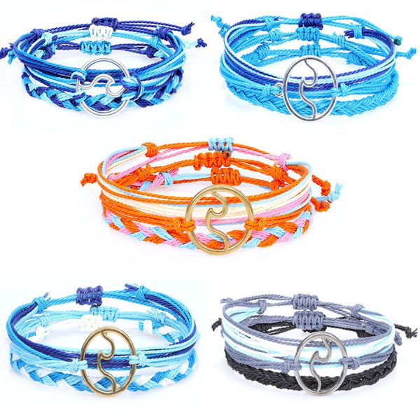 new 3pcs/set waterproof wax rope handmade woven bracelet for woman men lover fashion colorful braided rope wave shape charm bracelet jewelry, Black
new 3pcs/set waterproof wax rope handmade woven bracelet for woman men lover fashion colorful braided rope wave shape charm bracelet jewelry, Black
